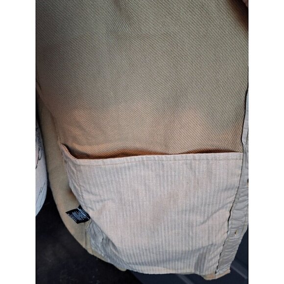 rag & bone Austin Button-Front Relaxed-Fit Ermine Brown Overshirt/Pre-owned, Sz. - Picture 9 of 10